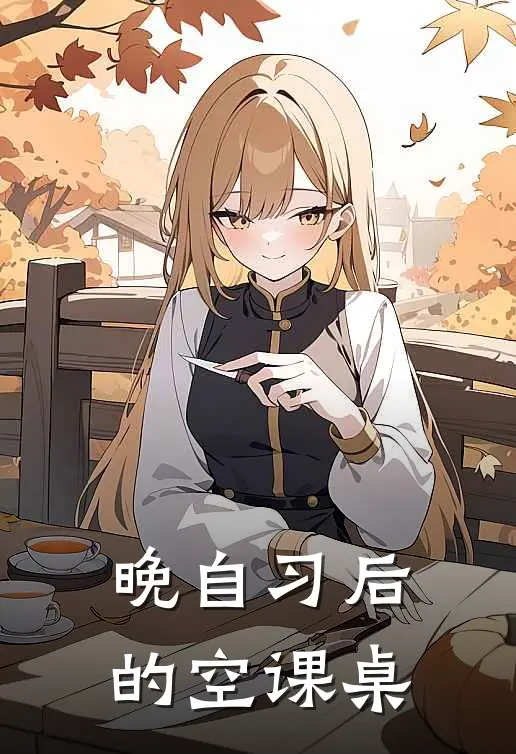 晚自习后的空课桌