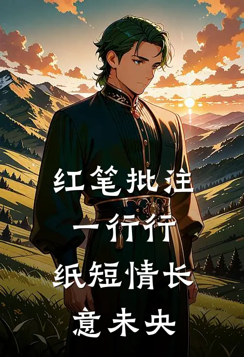 红笔批注一行行,纸短情长意未央