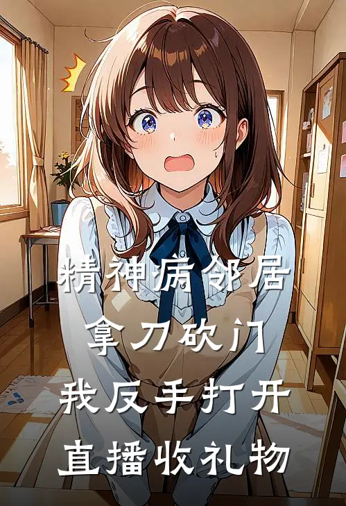 精神病邻居拿刀砍门，我反手打开直播收礼物